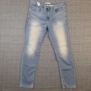 Signature Levi Strauss Jeans Men’s 34x32 Blue Slim Straight Stretch Denim Pants